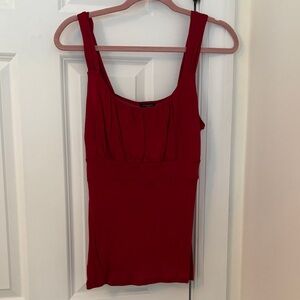 Ann Taylor Vibrant Red Top